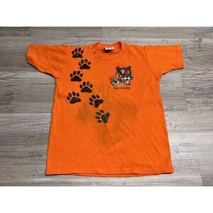Vintage BSA Boy Scouts of America Jerzees Orange Tiger Cub T-Shirt Youth M USA